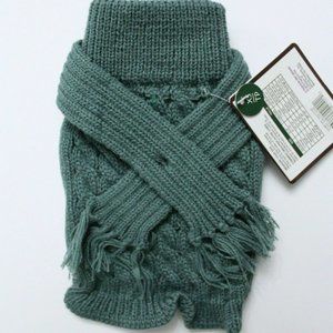 Outdoor Dog Knit Dog Scarf Sweater Size XS Sage